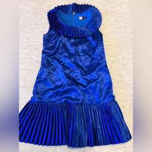 Betsey Johnson Blue Pleated Dress